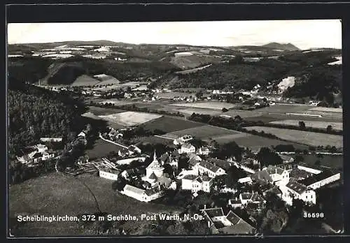 AK Scheiblingkirchen /Warth, Ortsansicht aus der Vogelschau