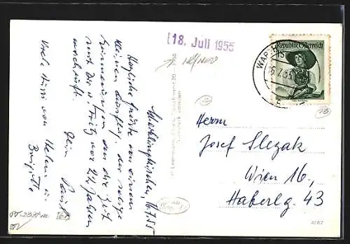 AK Scheiblingkirchen /Warth, Ortsansicht aus der Vogelschau