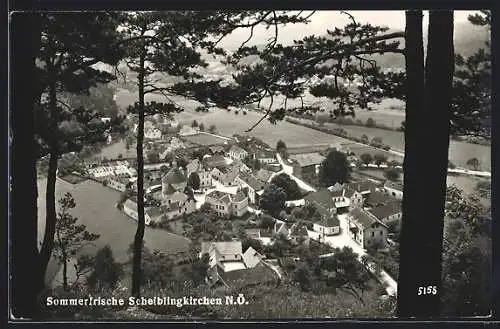 AK Scheiblingkirchen /N.Ö., Ortsansicht vom Wald gesehen