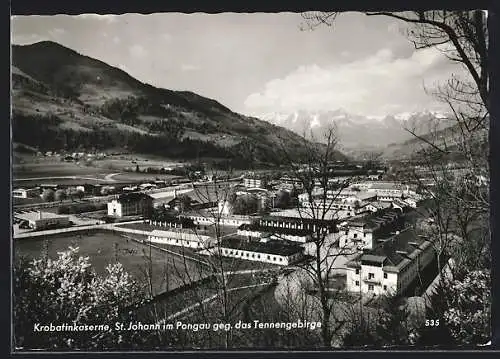 AK St. Johann im Pongau, Krobatinkaserne geg. das Tennengebirge