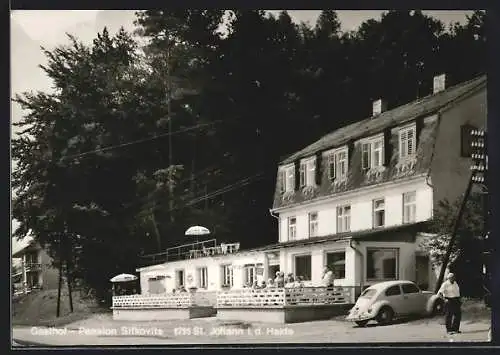 AK St. Johann i. d. Haide, Gasthof-Pension Sifkovits, VW Käfer