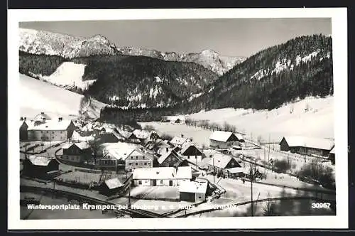 AK Krampen bei Neuberg, Wintersportplatz im Schnee