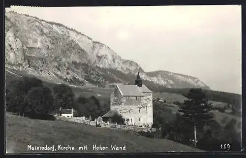 AK Hohe Wand, Maiersdorf, Kirche mit Hoher Wand