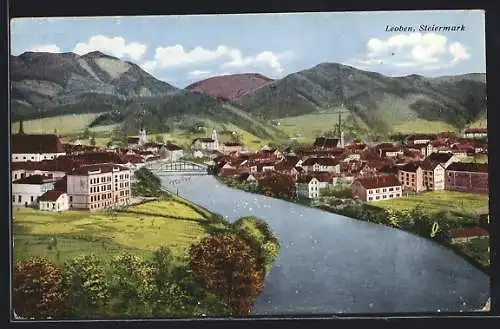 AK Leoben /Steiermark, Der Flusslauf in der Ortschaft