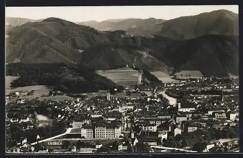 AK Leoben, Gesamtansicht im Bergidyll