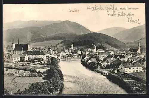 AK Leoben, Der Flusslauf durch die Ortschaft