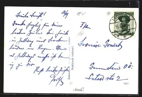 AK Leoben, Ortspartie an der Mur