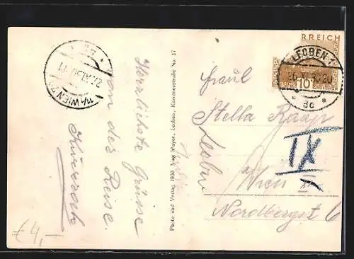 AK Leoben, Fliegeraufnahme der Stadt