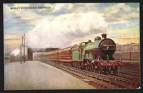 AK Great Northern Express, green locomotive