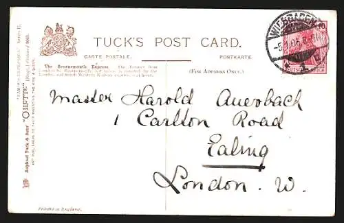 AK Bournemouth Express, LSWR, englische Eisenbahn