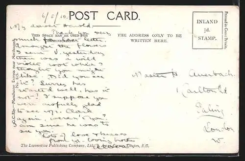 Künstler-AK GC Rly., Manchester Express near Northwood