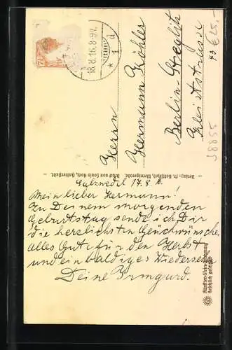 Steindruck-AK Wernigerode, Gadenstedt'sches Haus