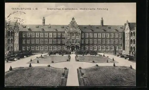 AK Karlsruhe i. B., Städtisches Krankenhaus, Medizinische Abteilung
