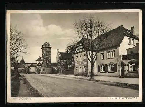 AK Rothenburg o. Tauber, Gasthof Rödertor