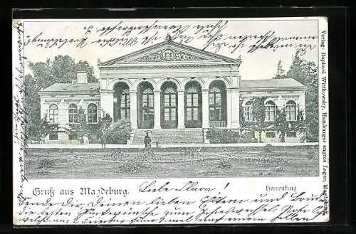 AK Magdeburg, Gasthaus und Gesellschaftshaus Herrenkrug