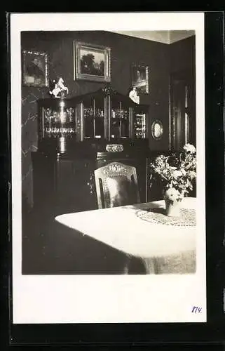 Foto-AK Breithardt, Innenansicht vom Pfarrhaus