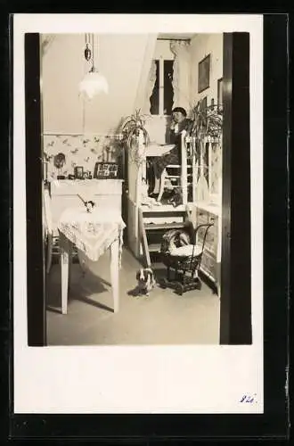 Foto-AK Breithardt, Pfarrhaus, Das Glück im Winkel