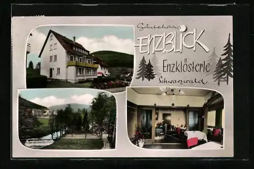 AK Enzklösterle /Schwarzwald, Gästehaus Enzblick
