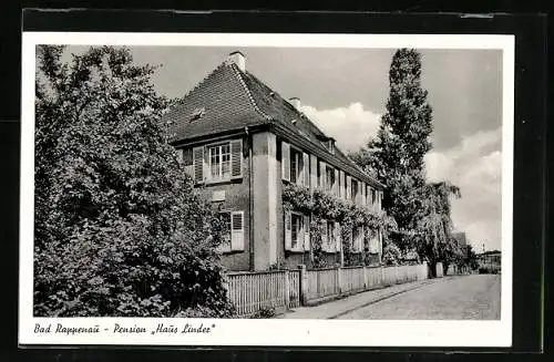 AK Bad Rappenau, Pension Haus Linder mit Strasse