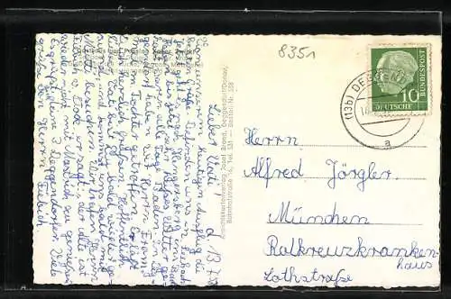 AK Seebach a. d. Donau, Gasthaus Zwickl und Ortsansichten
