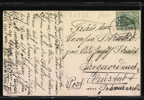 AK Lahr / Baden, Infanterie-Kaserne mit Bäumen