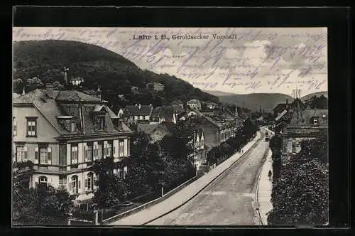 AK Lahr / Baden, Strasse in der Geroldsecker Vorstadt