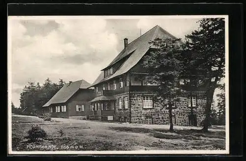 AK Hornisgrinde, Gasthof Frz. Maier mit Strasse