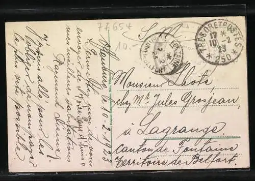 AK Offenburg, Blick auf eine Strassenpartie