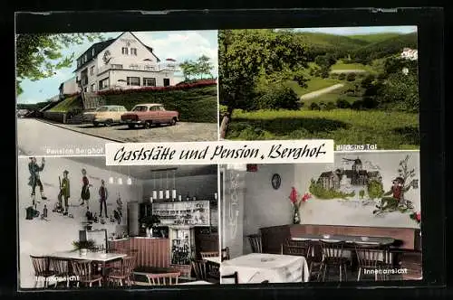 AK Lützel-Wiebelsbach /Odenwald, Pension Berghof Fam. Wagner