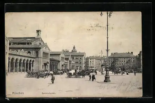 AK München, Am Bahnhofsplatz