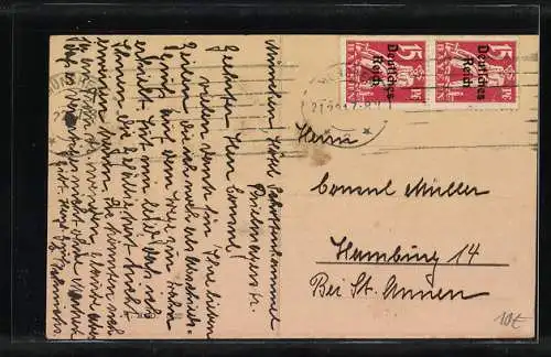 AK München, Bahnhofsplatz mit Strassenbahn