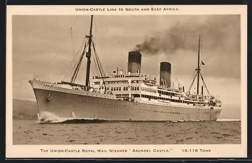 AK Royal Mail Steamer Arundel Castle der Union-Castle Line