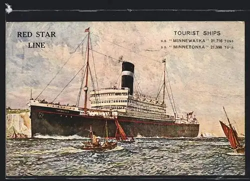 AK Passagierschiffe S. S. Minnewaska der Red Star Line