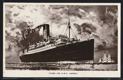 AK RMS Antonia der Cunard Line