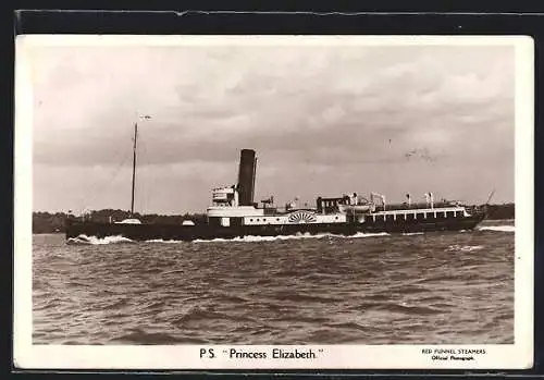 AK Dampfer P.S. Princess Elizabeth, Red Funnel Steamers