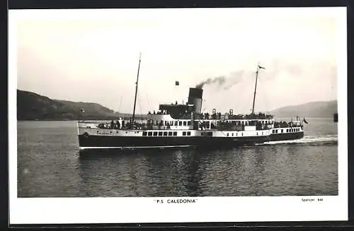 AK PS Caledonia in Fahrt