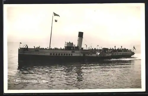 AK Dampfer Bournemouth Queen im Wasser