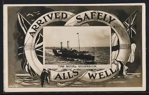 AK Dampfer The Royal Sovereign in Fahrt