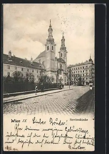 AK Wien, An der Servitenkirche