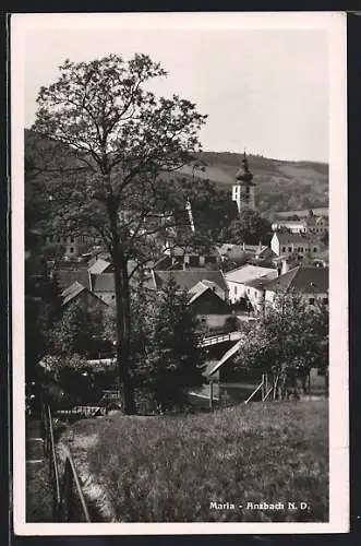 AK Maria-Anzbach /N. D., Ortsansicht mit Kirchturm