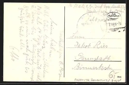 AK Warthelager, Schloss im Winter