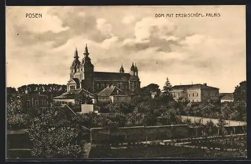 AK Posen, Dom mit Erzbischöfl. Palais