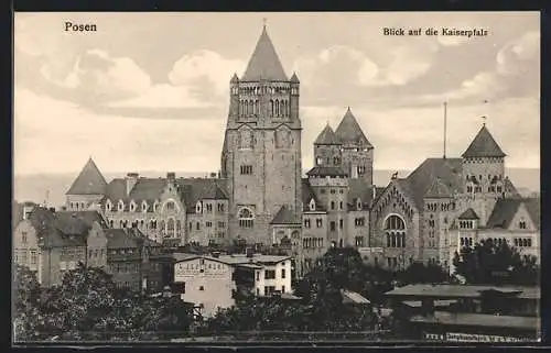 AK Posen, Blick auf den Kaiserplatz