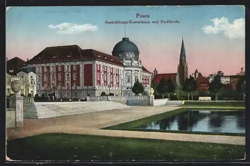 AK Posen, Ansiedelungs-Kommission und Paulikirche