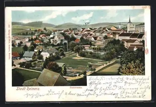 AK Reinerz, Panorama mit Kirche