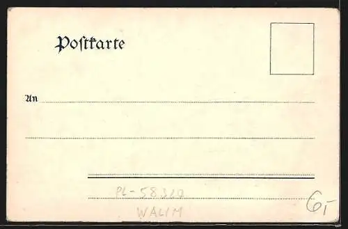 AK Euledörfel, Totalansicht mit Hoher Eule, Um 1900