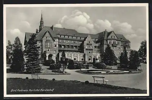 AK Bad Kudowa, Blick auf das Kurhotel Fürstenhof