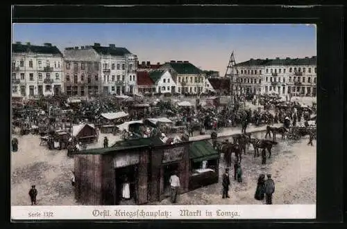 AK Lomza, Belebter Marktplatz