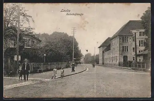 AK Lauda, Blick in Bahnhofstrasse