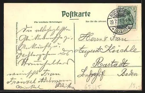 AK Rüdesheim / Rhein, Restaurant Münchhof, Totalansicht